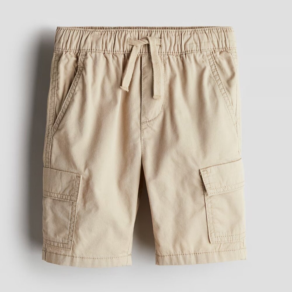H&M Beige Twill Cargo Shorts/NWT/2T & 5T